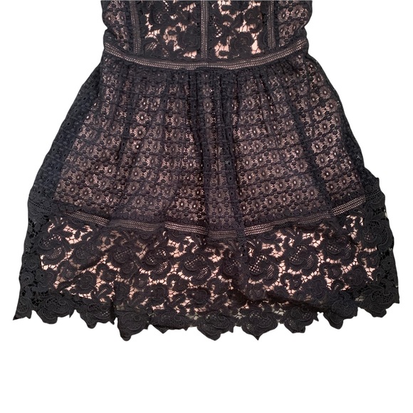 Rebecca Taylor Short Sleeve Mixed Dress Size 6 - Picture 5 of 16